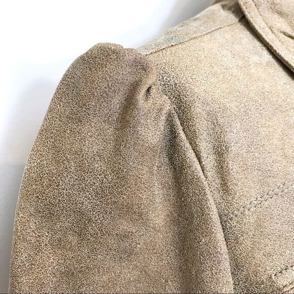 𝅺tan Genuine Leather Jacket - Picture 11 of 14